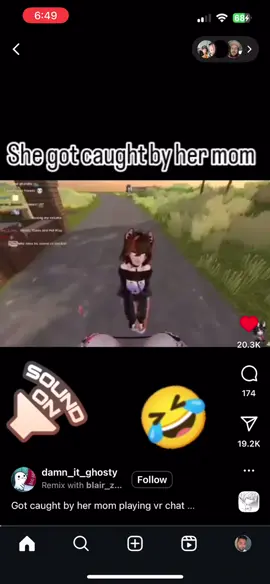 Mom caught her daughter on VR CHAT This is actually funny though  #cj4k #fyp #funny 