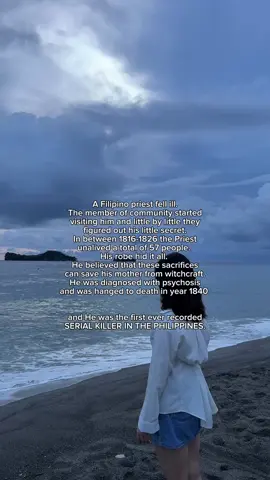 Juan Severino Mallari Served as a priest in Magalang Pampanga during Spanish Colonial period. He unalived 57 people before he was discovered, he was arrested, imprisoned and hanged in 1840. #fathermallari #juanseverinomalari #serialkiller #philippines #philippines #truestory #truecrimetiktok #truecrime #truecrimecases 