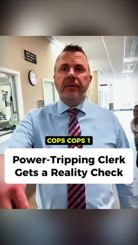 Power-Tripping Clerk Gets a Reality Check #cops #copsoftiktok #copstiktok #foryour #fyp