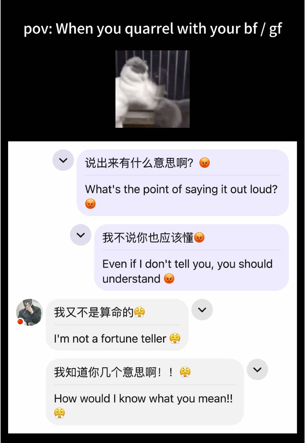 lmao🤣can you understand??? #chinese #learnchinese #mandarin #学中文🇨🇳 #中文学习 #chineseiseasy #funny #4u #fypシ #hellotalk 