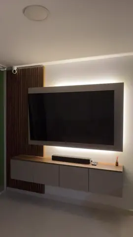 Centro de entretenimiento 🤩 #calidad #Hogar #tv #MueblesAMedida #Bucaramanga 