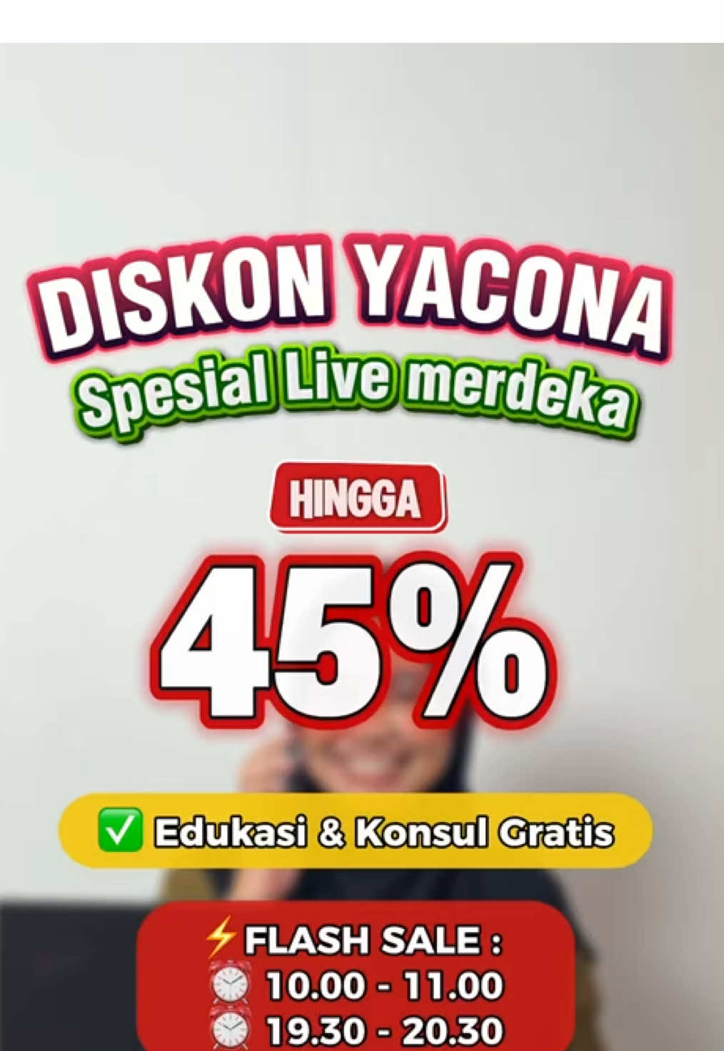 Spesial merdeka untuk kamu yang mau merdeka dari tingginya kadar gula🥰 #gulastabil #merdeka #yacona #hutindonesia88 #diskontiktok  