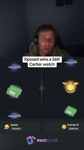Xposed wins a 56K Cartier watch #kickstreaming 