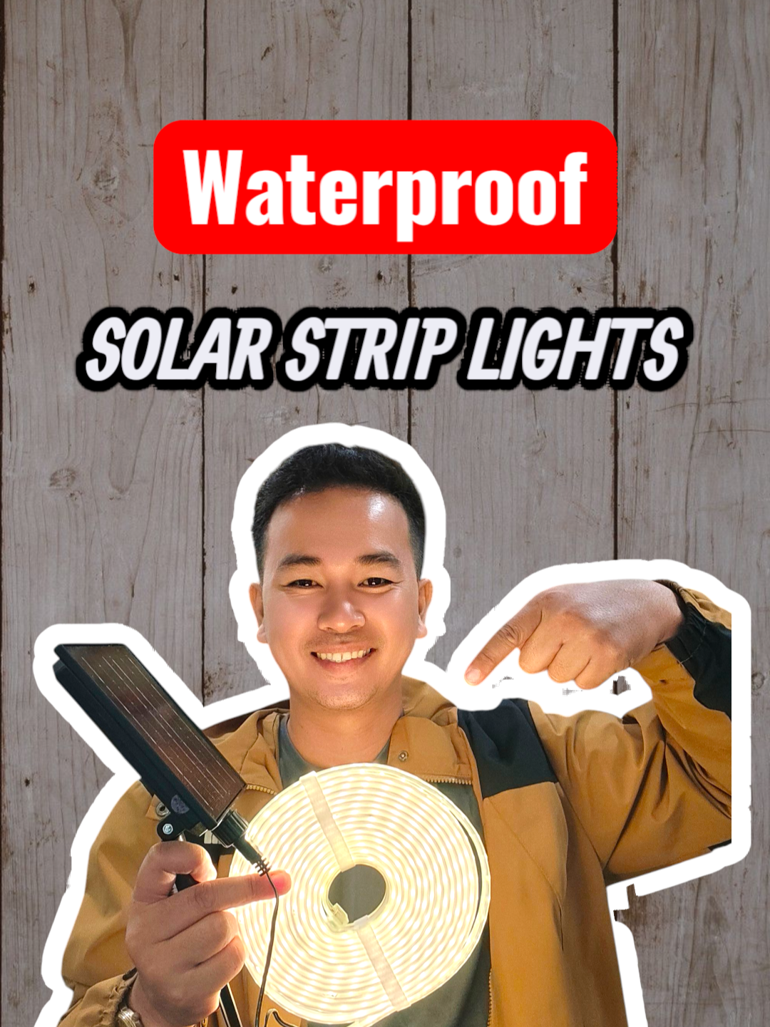 Waterproof strip lights outdoor with remote and solar panel. #striplights #ledlights #solarstriplight #outdoorlight #christmaslights 
