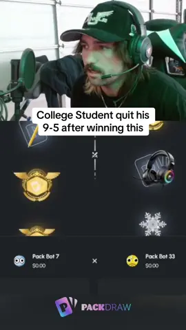 College Student quit his 9-5 after winning this #kickstreaming 