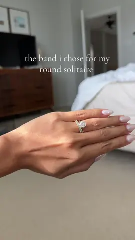 my wedding band came in! i went with a baguette half eternity for comfort. 78 more days!!  #weddingband #2025bride 