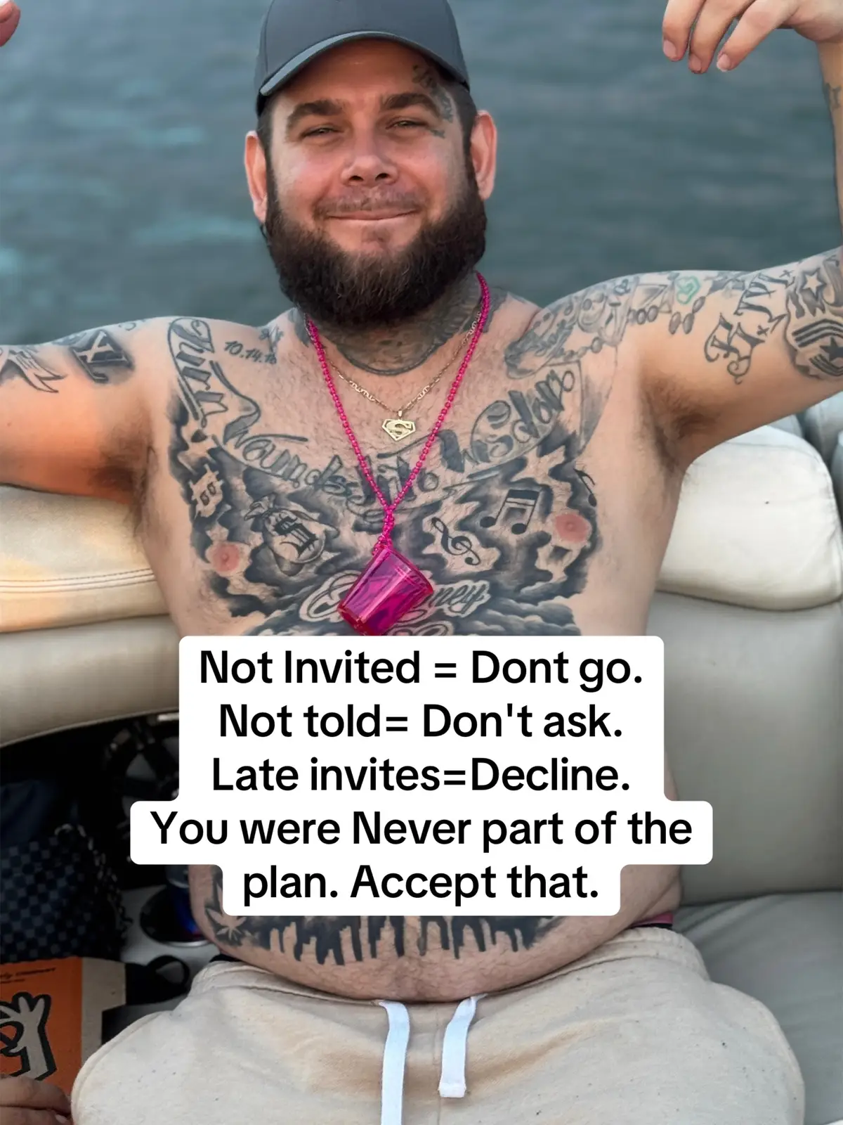 Not Invited = Dont go. Not told= Don't ask. Late invites=Decline. You were Never part of the plan. Accept that.