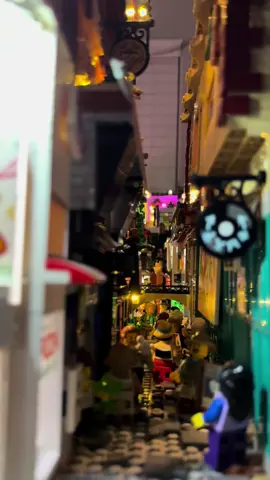 Lego lights. Almost lit up the whole city. #lego #legocity #fyp 