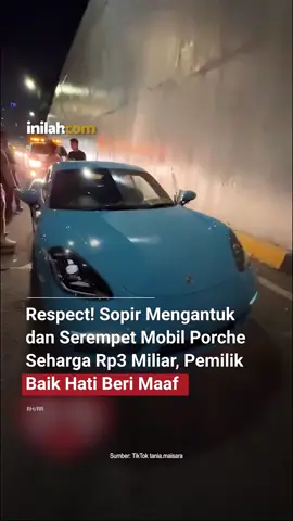 Sebuah truk menghantam mobil mewah Porsche 718 Cayman berwarna biru—mobil dengan harga miliaran rupiah.  Si supir mengaku mengantuk dan tak sengaja menabrak. Dalam situasi seperti ini, kita sering membayangkan kemarahan, tuntutan, mungkin juga makian. Tapi yang terjadi justru sebaliknya. Tanpa amarah, tanpa tuntutan. Sang pemilik mobil, bersama istrinya, tak menuntut ganti rugi, tak marah, bahkan mengingatkan agar sang sopir lebih berhati-hati lagi. - Selengkapnya kunjungi website dengan klik link di bio atau download aplikasi di AppStore dan Google Play Store. #inilahNews #Porsche718Cayman #Truk #Inilahcom #titiktengah #titikcerah 