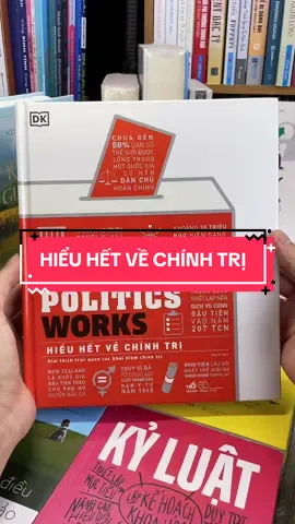 Hiểu Hết Về Chính Trị – Cuốn Sách Giúp Bạn Thức Tỉnh Trước Những Trò Chơi Quyền Lực! Bạn có thật sự hiểu chính trị là gì, tại sao nó ảnh hưởng đến túi tiền, công việc, tương lai và cả… ly cà phê sáng của bạn? “Hiểu Hết Về Chính Trị” là cuốn sách nhập môn hoàn hảo, giúp bạn: 	•	Nắm bắt các hệ tư tưởng: từ dân chủ, độc tài đến chủ nghĩa xã hội, tự do cá nhân… 	•	Hiểu cấu trúc và hoạt động của các chính phủ, đảng phái và hệ thống bầu cử. 	•	Nhìn thấu các xung đột, cuộc cách mạng, và lý do vì sao chính trị luôn hiện diện trong mọi khía cạnh đời sống. Sách trình bày bằng hình ảnh, biểu đồ trực quan, dễ hiểu – cực kỳ phù hợp cho người mới bắt đầu hoặc những ai muốn hệ thống lại kiến thức chính trị một cách mạch lạc và dễ nhớ. Đừng để mình bị dẫn dắt bởi những câu khẩu hiệu sáo rỗng – hãy trang bị tư duy chính trị sắc bén ngay hôm nay! Mua ngay “Hiểu Hết Về Chính Trị” để trở thành công dân hiểu chuyện và có chính kiến!#tiemsachbinhyen #sach #sachhay #BookTok #reading #hieuhetvechinhtri 