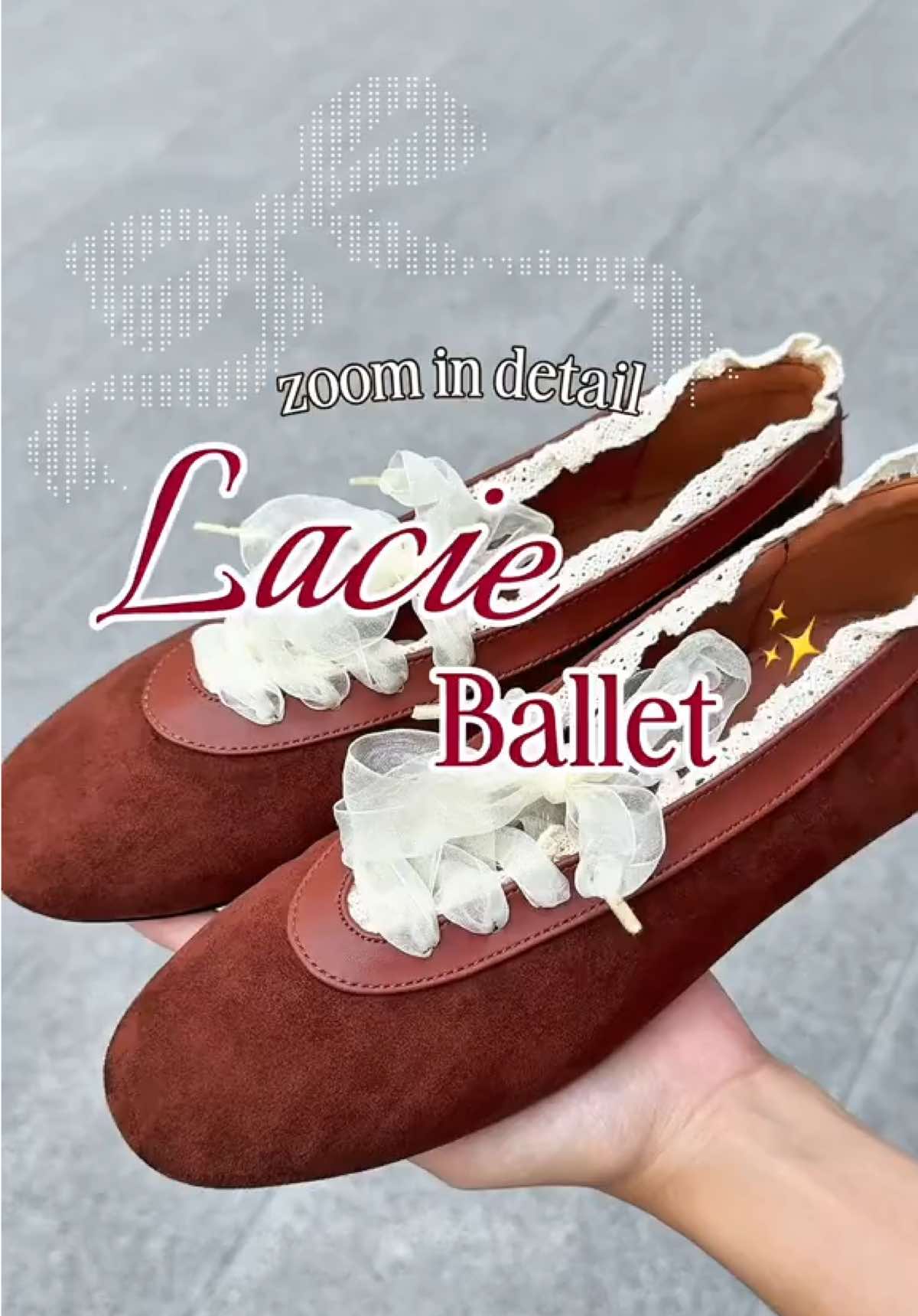 Zoom in detail Lacie Ballet 🩰💭 #mellowco #mellowcollection #ballet #shoes #viral 