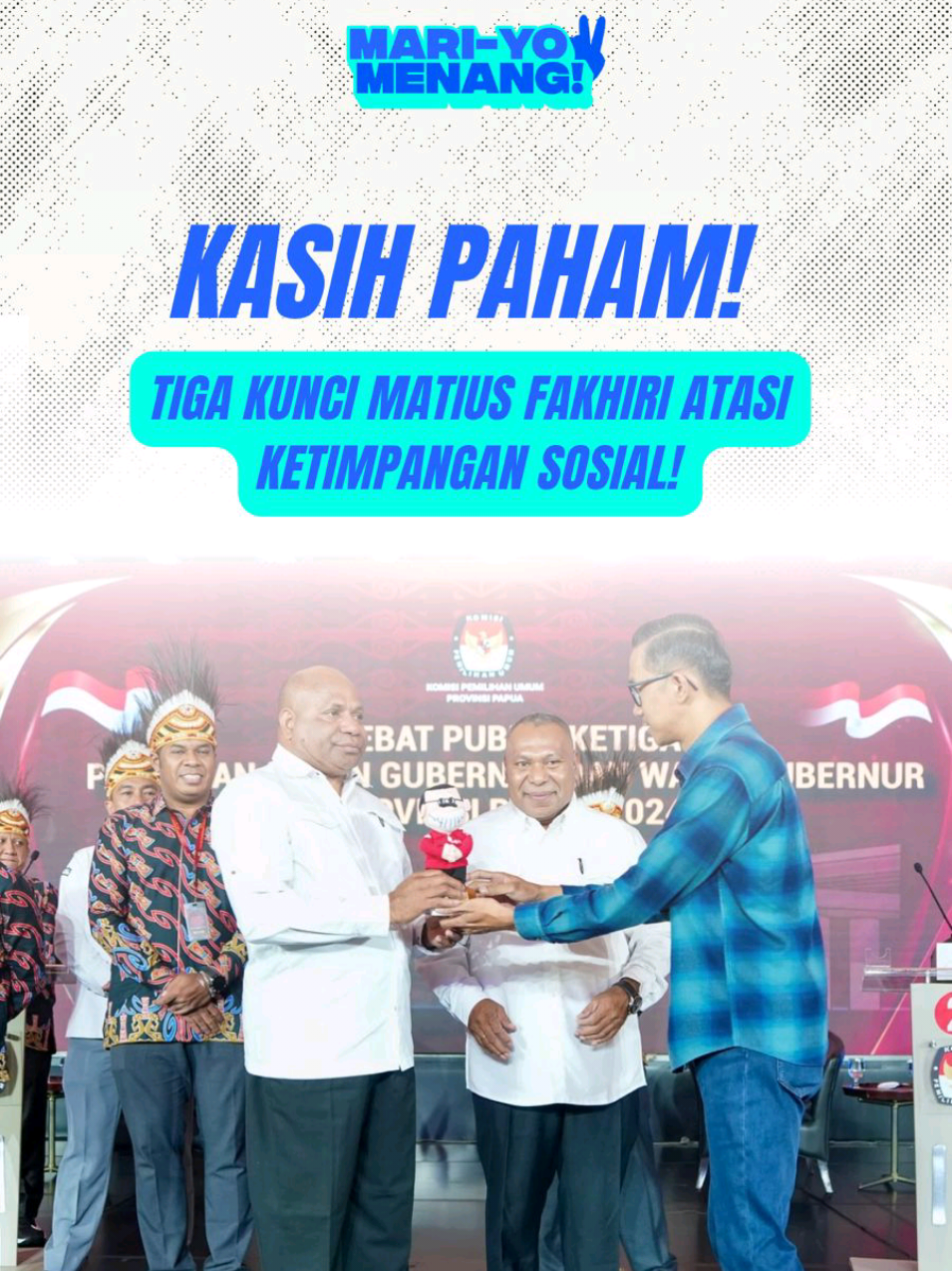Tegas, Lugas dan Analitik! Bapak MDF tunjuk kebolehannya buat pimpin Papua!  #SaCoblos2  #MariYoMenang #mdf #gubernur #papua #jayapura 