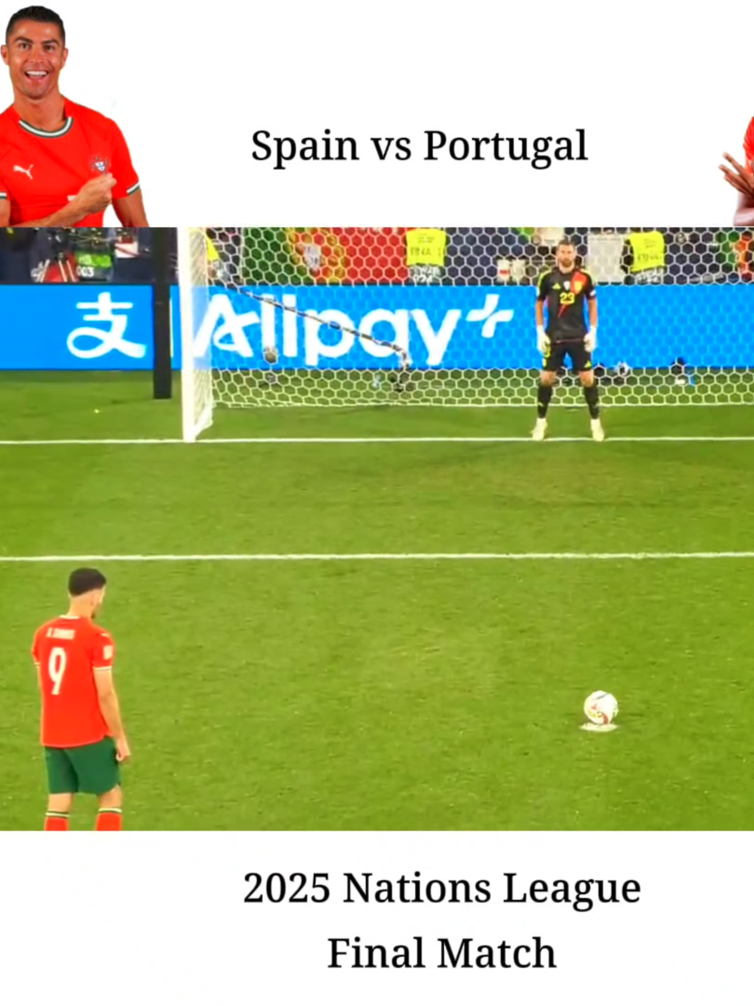 Penalty Shootouts 🔥 || UEFA Nations League Final 2025 || Portugal  vs Spain #cristianoronaldo #cr7 #footballtiktok #championsleague #viral #fyp #foryoupagе