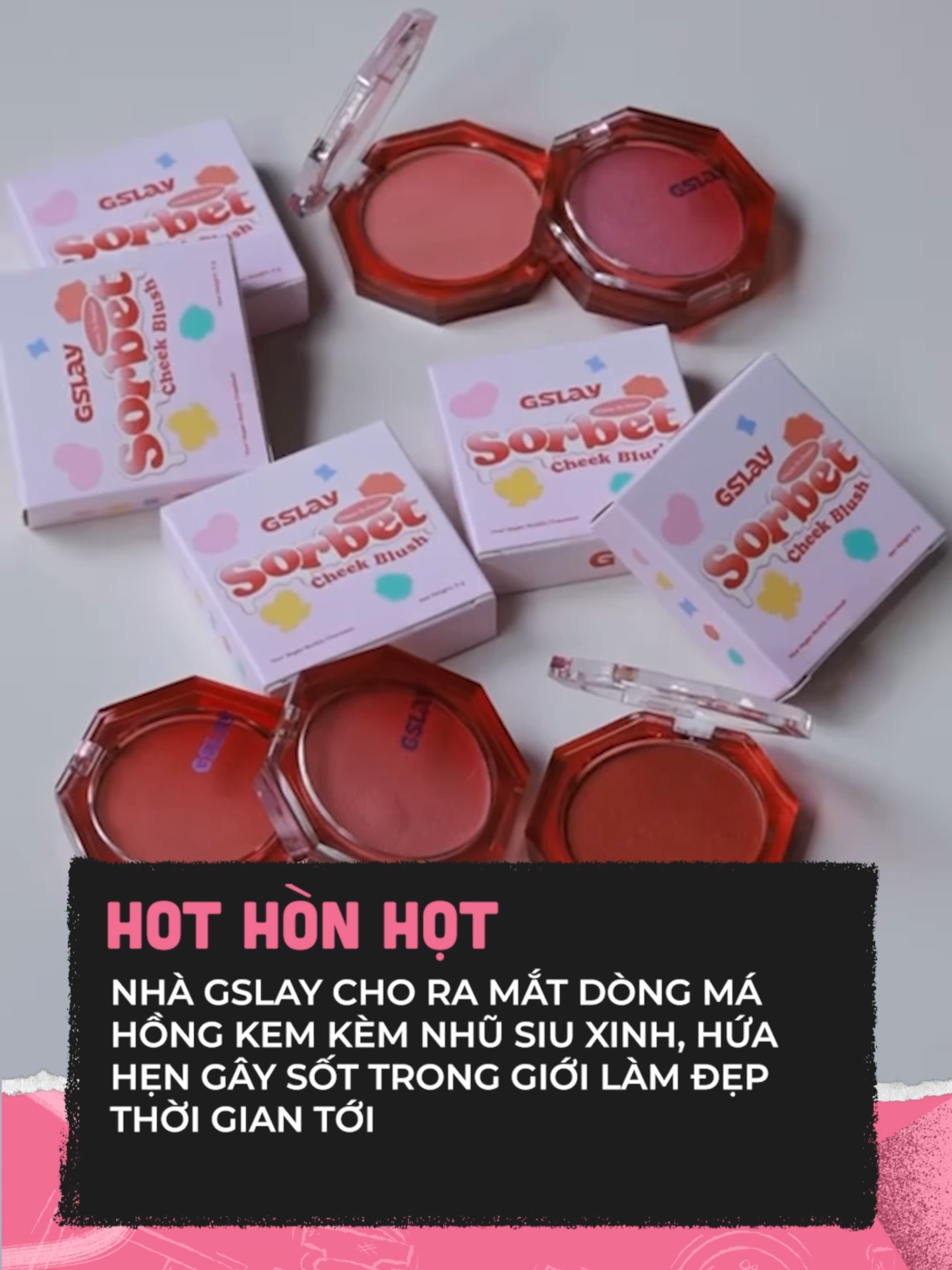 Mí bà thử má hồng mới của nhà Gslay chưaaaa #clbeauty #clmedia #celebnetwork #beauty #BeautyTok #goclamdep #trending #hot #gslay #mahonggslay
