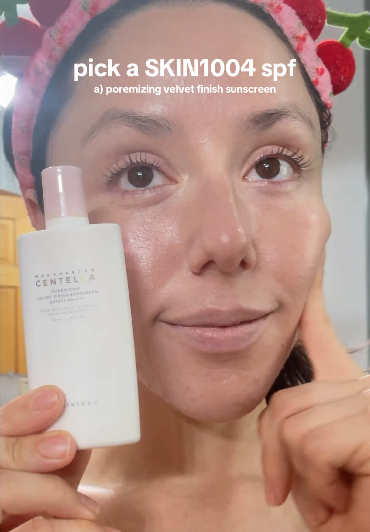 For me all of them are beautiful but sun serum WINS!  @SKIN1004 US #skin1004 #centella #TikTokMadeMeBuyIt #koreanskincare #kbeauty #skincareroutine #GoViralWithSKIN1004Challenge #sunscreen #sunserum #sunstick #poremizing #velvet #mattesunscreen 