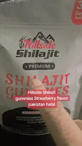 Hillside shilajit premium#gummies # Strawberry flavor#ashwagandha #sea moss#lion 's mane#burdock root# black seed#Pakistan #Halal #