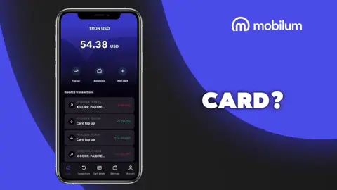 🚀 Top up your Mobilum Pay card in just a few steps!Choose your crypto, send it to your deposit address, and your balance will be topped up within minutes.💳 Add it to Apple Pay or Google Pay, and start paying anytime, anywhere.With Mobilum Pay, it’s that easy!                                                                    #MobilumWallet #MobilumPay #MobilumCard #cryptocard