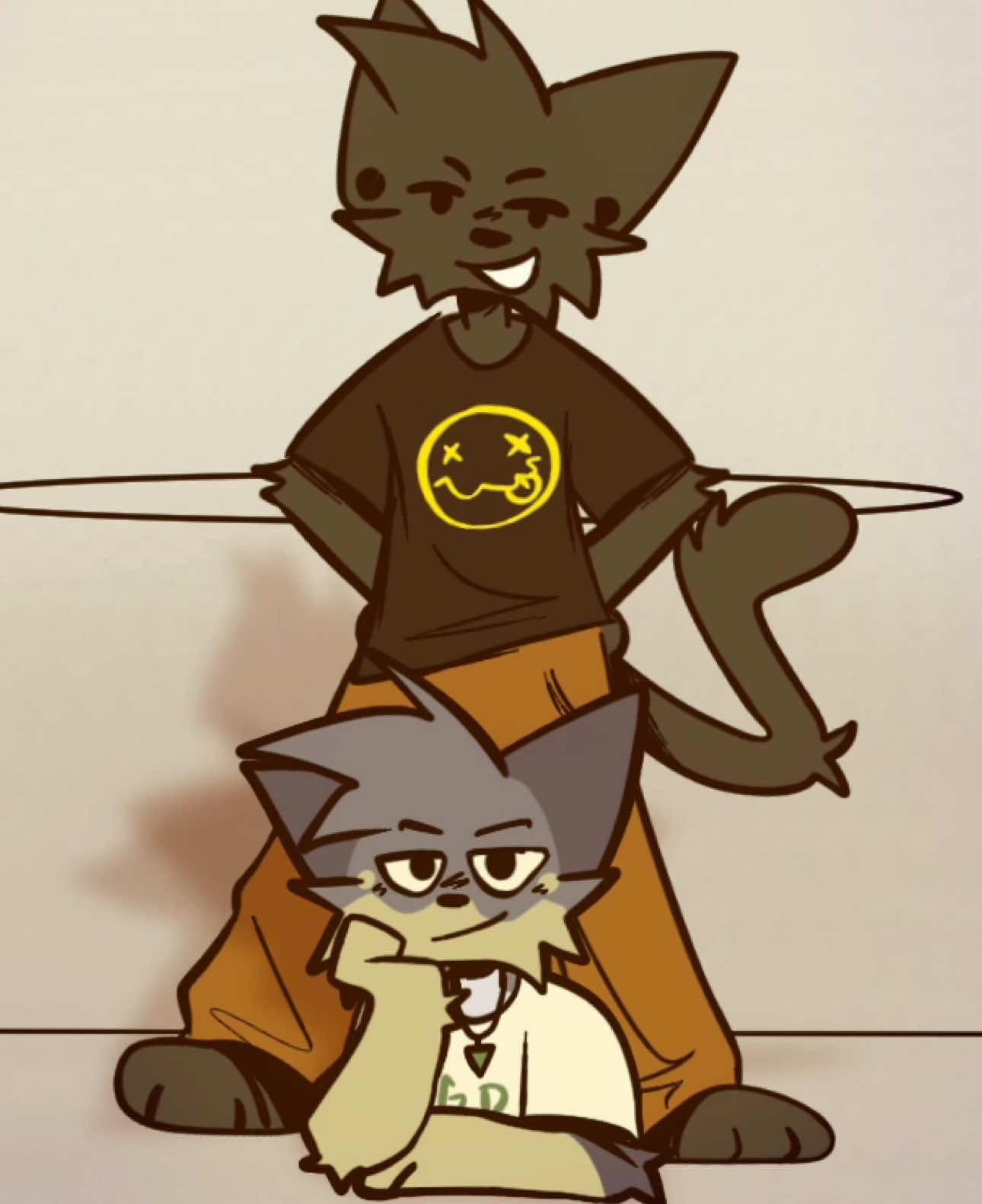 The duo is at it again.. why are they in a elevator… | IB: @Mintcko | #fyp #fypシ #art #animation #toonsquid #trend #gangnamstyle #furry #animationmeme #drawing