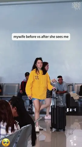My wife before and after seeing me #foryou #fyp #viratiktiktok #girlfriend #bestfriend #couple #usa
