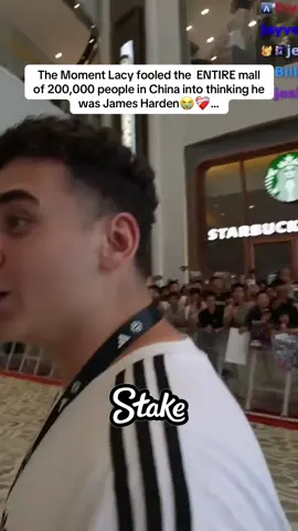 The Moment Lacy fooled the  ENTIRE mall of 200,000 people in China into thinking he was James Harden😭❤️‍🩹… #lacy #faze #jamesharden 