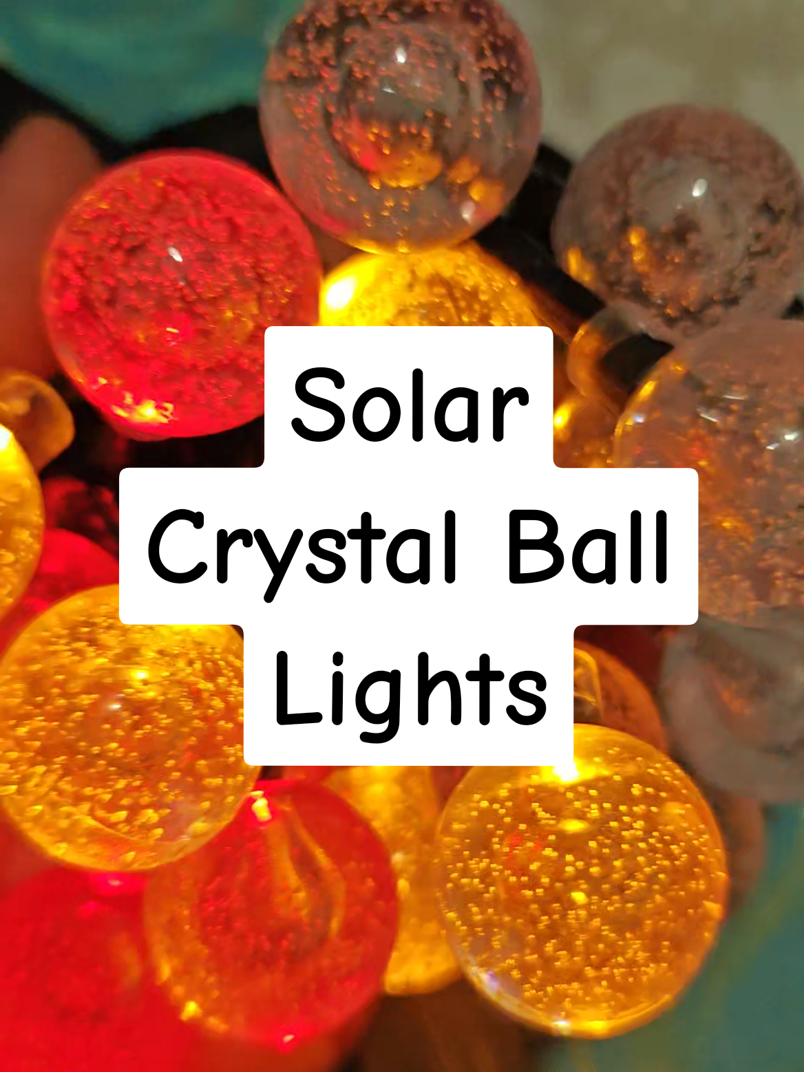 Solar crystal Ball Light  #solarchristmaslights #christmaslights #christmas 