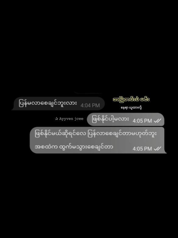 ဖြစ်နိုင်မယ်ဆိုရင်ပေါ့... #ayyvenjcee #rubykim463 #စာတို #fypシ゚ #fypシ゚vira #thinkb4youdo @TikTok fyp up pyy 