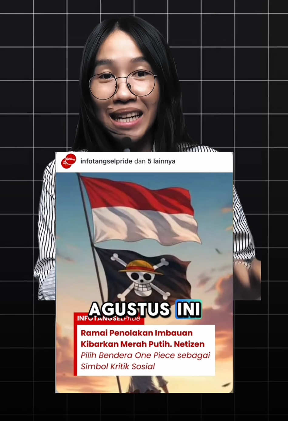Bendera bukan cuma kain di tiang, ia simbol perjuangan. Jadi, kibarkan yang benar #benderamerahputih #benderaonepiece #17agustus #kemerdekaanindonesia🇮🇩 #fyp 