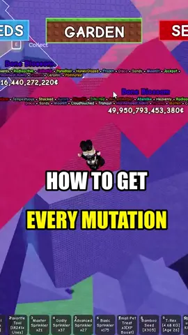 This is how to get every OP Mutation on one fruit  #growagarden #roblox #fyp 