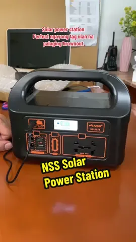 Makaktipid ka talaga dito kasi solar na sya at portable pa #powerstation #nsspowerstation3n1solar #solarpowerstation #minigenerator 