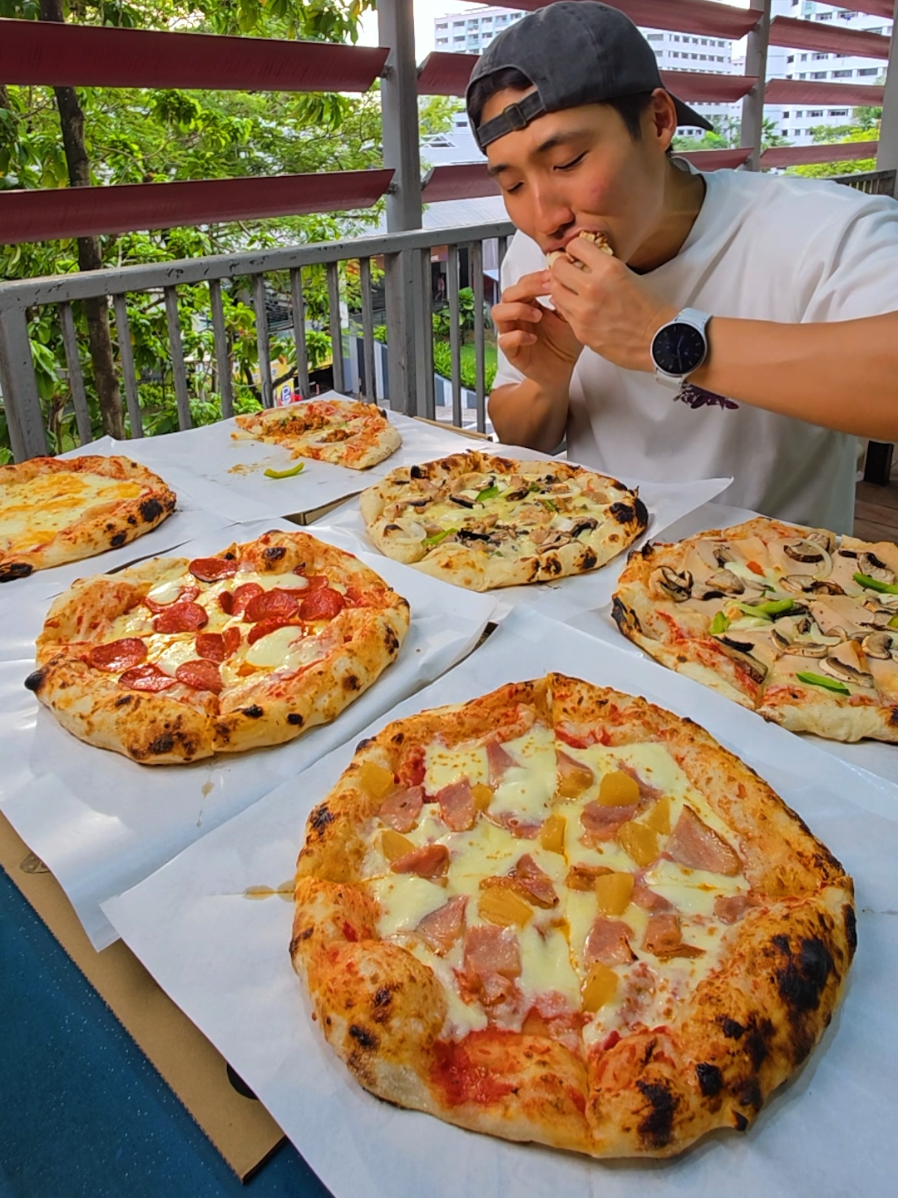 POV of me eating 20 Neapolitan Pizzas Solo- Southwest, you've got a Gem! PS: National Day Celebrations NEXT SUN (10 Aug, 4-9PM) @ Bukit Gombak Sport Centre - drop by if you guys are in the area 🙌 #sgfoodie #foodchallenge 
