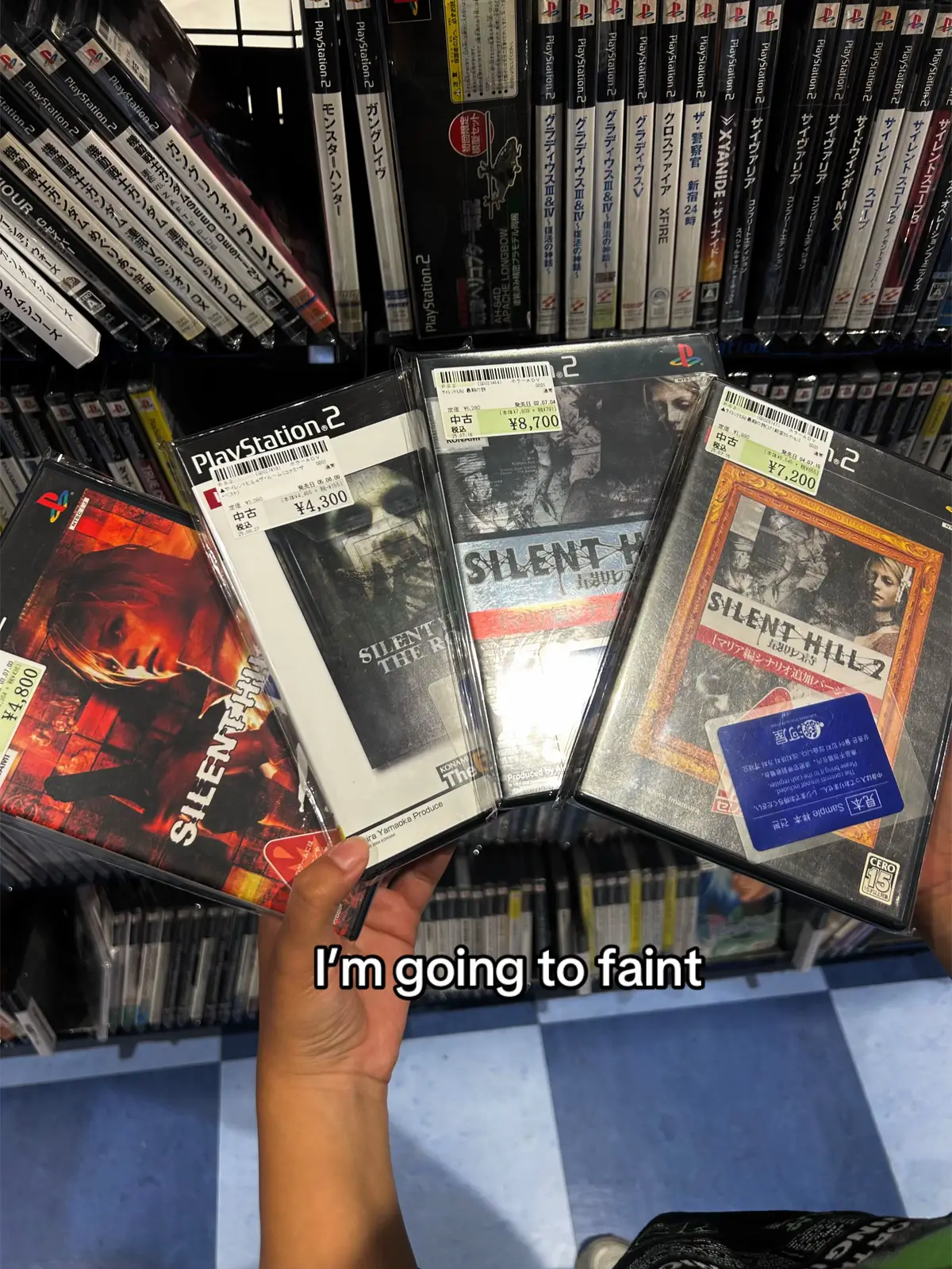 found them in Surugaya - Shinjuku 💕 #fyp #pourtoi #silenthill #silenthill2 #silenthill3 #silenthill4 #silenthillnurse #pyramidhead #heathermason #jamessunderland #horrorgame #horror #viral #japan #surugaya #thrift #secondhand #videogamecollector 