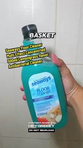 Floor cleaner na maganda at mabango ang Seaways Floor Cleaner Multi Effect Concentrted 500ml Lemongrass flavor Antibacterial Cleaner