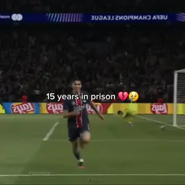 pls follow to make 10k//hakim 15 years in prison 💔😢//he is now free//#football #hakimi #psg #sad #championsleague #fyp #viral 