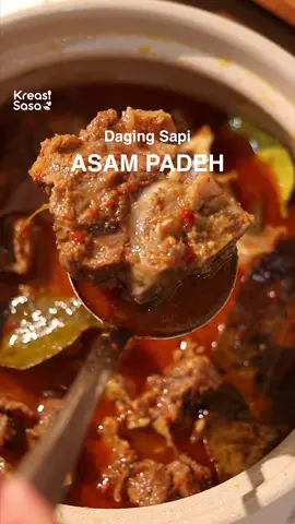 Daging empuk, kuah pedas-asam yang nendang . Komplit banget rasanya 🤤 #SasaMelezatkan #KreasiSasa #SasaMSG #SasaBumbuEkstrakDagingSapi 