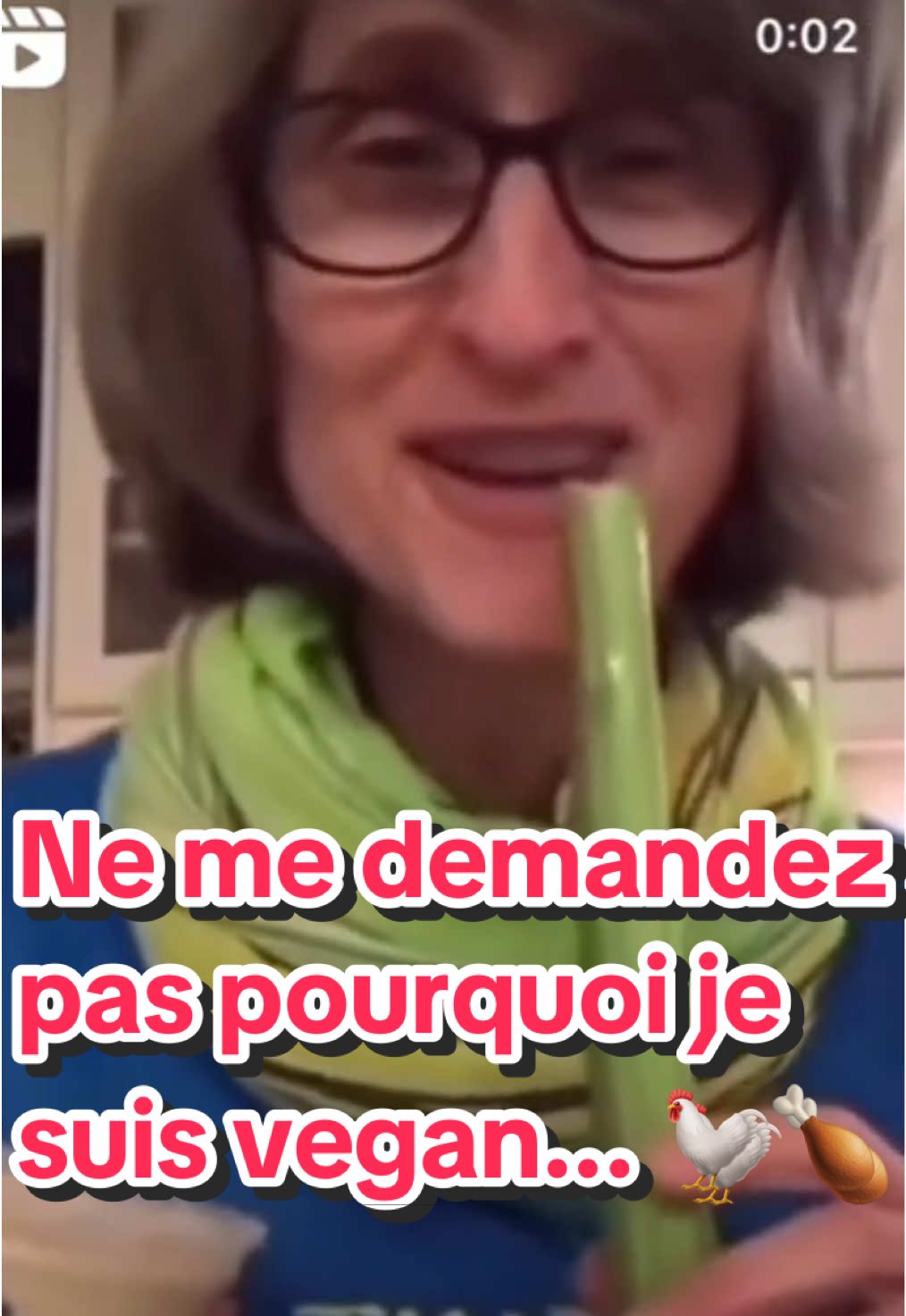 Ne me demandez pas pourquoi je suis vegan. Parceque le poulet c'est trop bon 🐓🍗 #humour #drole #vegan  #memestiktok #memecut #ref #reference #anyme023 #anyme #twitch #pourtoi #fyp #pourtoipage #twitchstreamer