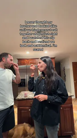 Nothings scarier than realizing you and your siblings are the same person. #coconutcult #brothers #brothersister #Siblings 