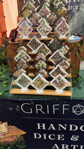 Calling all adventurers! Add to your treasure hoard at The Griffon’s Nest! Find your way to the Maker’s Market tunnel to booth 7018! We’re right through the doors nest to the True Dungeon! #GenCon #GenCon2025 #GenConTogether #TrueDungeon #DiceMaker #Cosplay #CriticalRole #DiceGoblin #FYP #Dice #TeacupDice #DicePotions #Indy #Indianapolis #GenConIndy #LucasOilStadium #IndianapolisConventionCenter