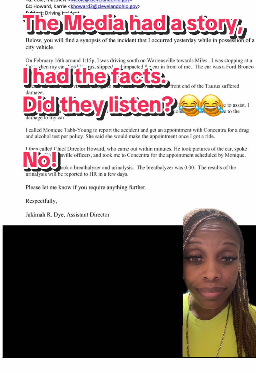 A snowy morning. A email A allegation — turned into a character assassination. They called it misconduct. But what they painted? Was the picture they wanted you to see. No lies. No cover-up. Just a car accident, followed by retaliation, erasure, and a narrative built on power, not truth.  #ClevelandPolitics #Cleveland #FYP  #SpeakOnIt #TruthMatters
