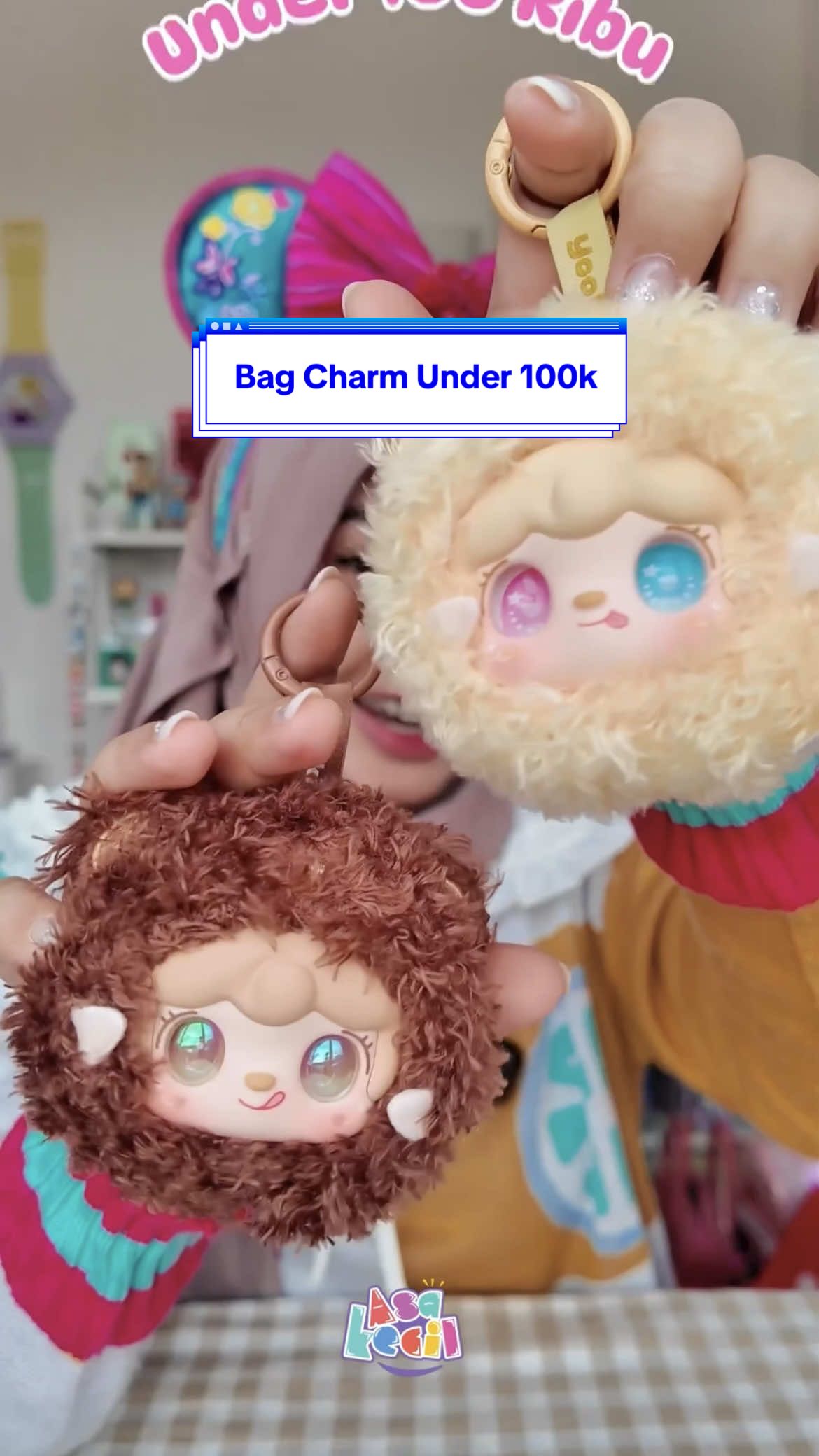 Akhirnya nemu Bag Charm under 100ribuan, nemunya di @UMOLAB INDO INI WORTH IT BANGET!! #asakecilbagcharm #asakecilblindbox 