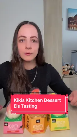 Kikis Kitchen Dessert Eis Tasting (Zitrone🍋, Pfirsich🍑 & Mango🥭) @Kikis Kitchen @Kaufland  #kikiskitchen #eis #eisdessert #kaufland #tasting #offizielltaveu #taveu