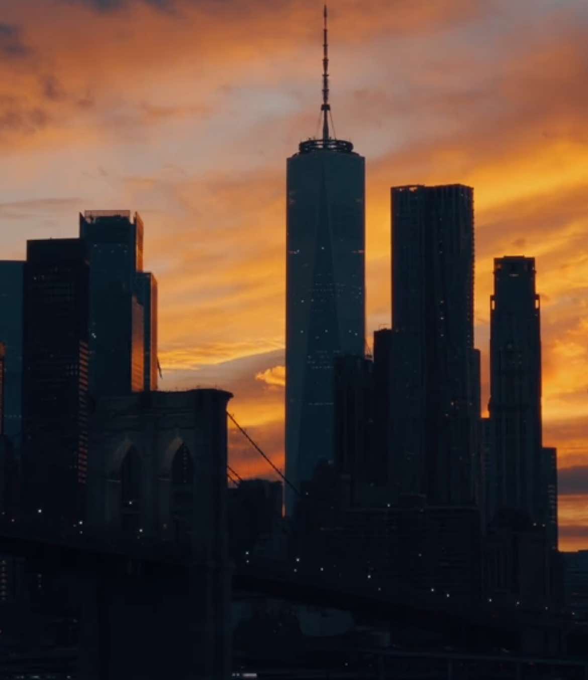 new york city at sunset 🌅 | shot on sony a6700 #cinematic #filmtok #sonyalpha #nyc #newyork #skyline #sunset #aesthetic #night 