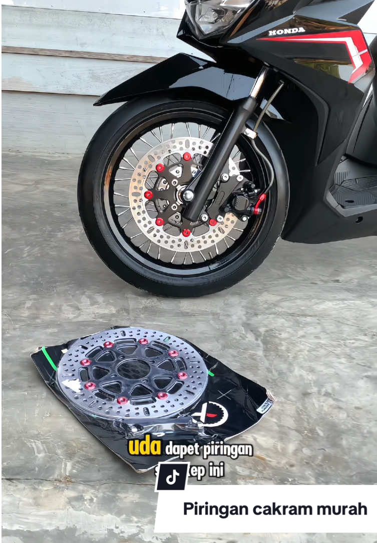 Cuma 100k doang uda bikin tampilan lebih padet#piringancakram260mm #piringancakram #discbrake #foryou #fypage #masukberandafyp 