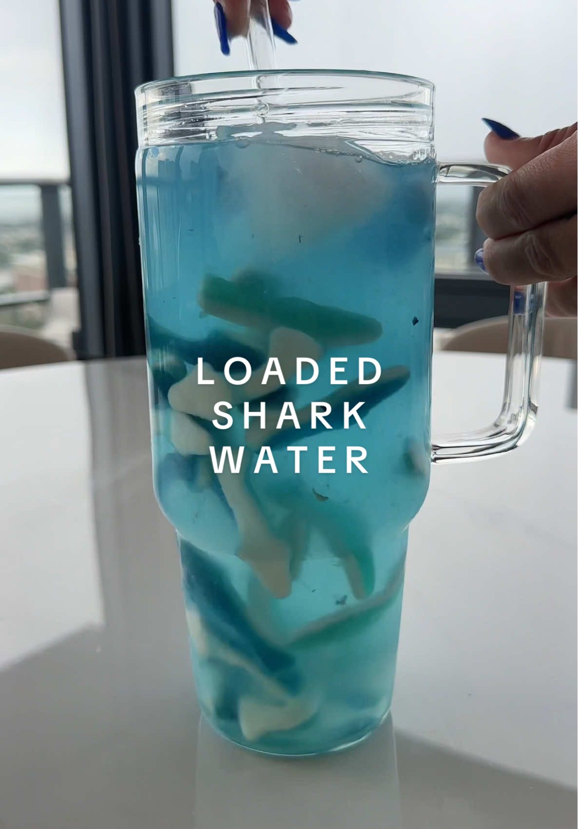 Let’s restock my loaded shark water! 💦🦈 Would you drink this? ##asmr#watertok#loadedwater#restock#organized#restocking#satisfying#restockasmr#sharks#sharkweek
