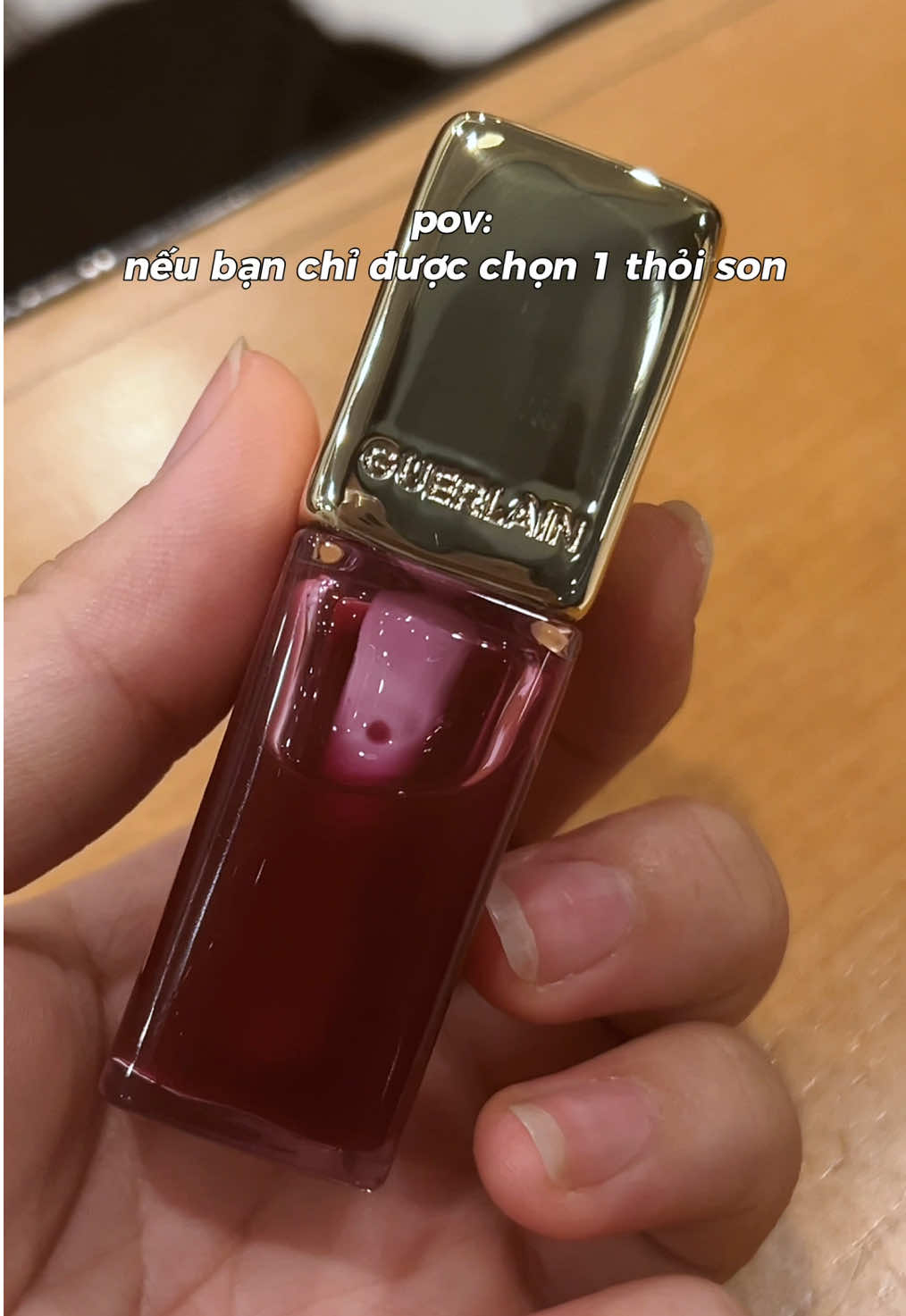 Tui xin ứng cử em này nhé 🥰  #sonmoi #sonduong #guerlain #lamdep #reviewlamdep #review 