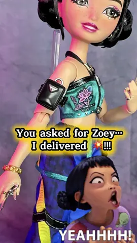 Stop scrolling… Zoey’s here 💜⚔️” Fans asked for Zoey… I delivered! Watch this epic doll makeover 💥  #CustomDoll #ZoeyDoll #KpopDemonHunters