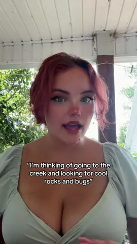 Pleaseeeee I wanna go to the creek so bad #fypシ #collectingrocks #bugs #creek 