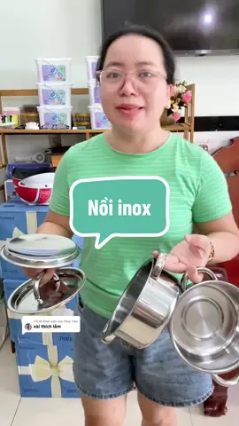 Trả lời @Thùy Tiên nồi inox nấu đồ ăn  #nồi #noiinox #noiinoxcaocap #dogiadung 