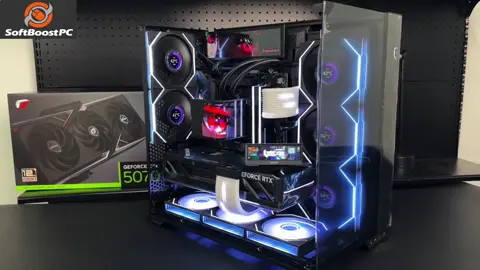 Would your wallet survive this setup? Pure black, pure performance, pure pain (for your bank account). Ryzen 9 9800X3D + RTX 5070 SUPRIM = 💣 Is it overkill? Maybe. Do I care? Absolutely not. 🖤 Just a daily reminder that your dream setup is totally buildable (yes, we do that). #9800x3d #rtx5070 #GamingPc #DIYPC #RGB 