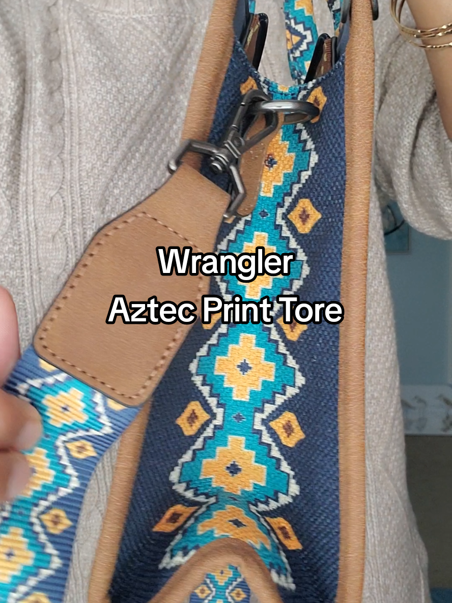 the perfect aztec print @Wrangler tote@Rustic Charm Bootic 