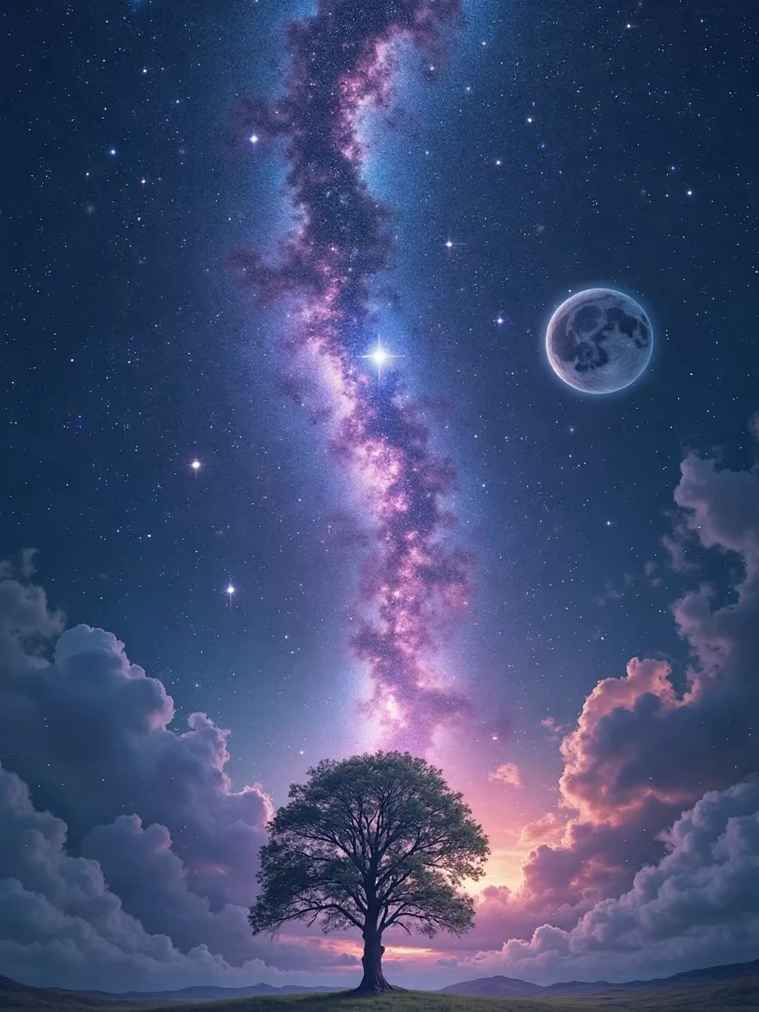 🌌 Even in the darkest night, the stars still shine. Let this view remind you: you're never alone. #LiveWallpaper #MotivationDaily #MidnightVibes #StarrySky #FireflyMagic #PeacefulView